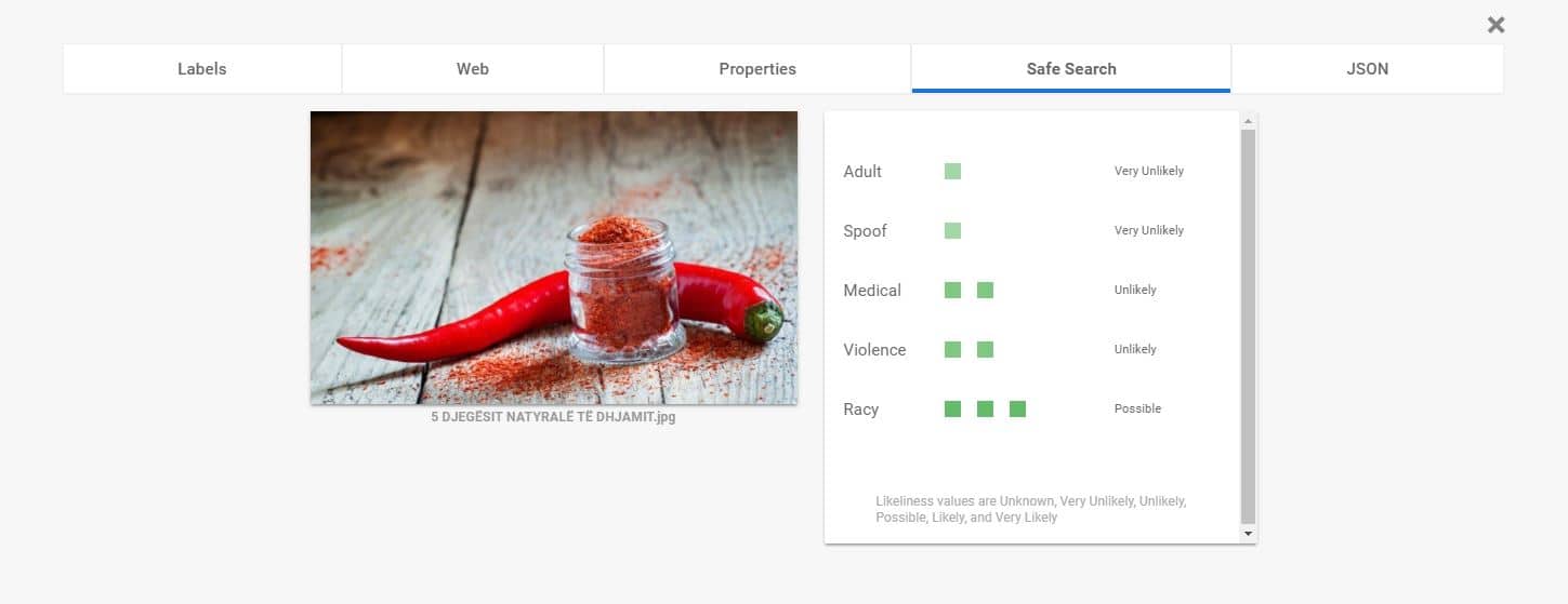 Google's Image Analysis - Easily detecting broad sets of objects on images