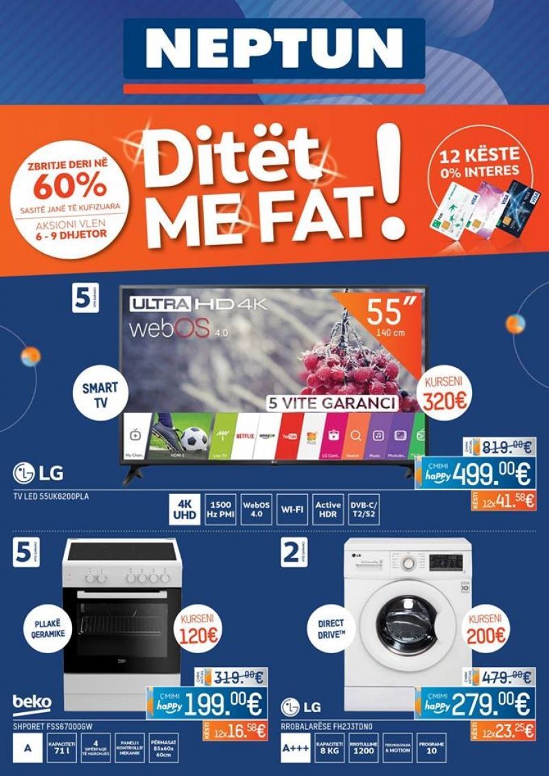 Neptun me zbritje deri ne 60%
