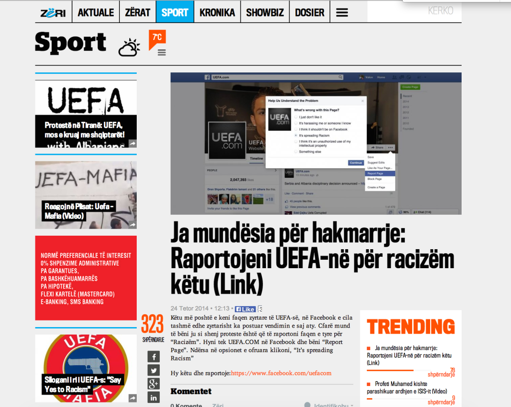 Zeri uefa